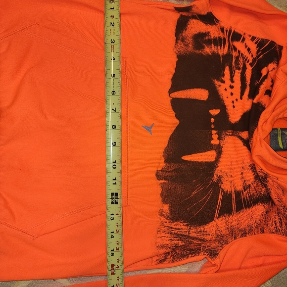 Neon Orange Tiger Dry Fit Hoody - Picture 5 of 6